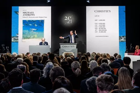 Seven Records Broken at 20th and 21st Century Art Auctions in Christie’s London Branch