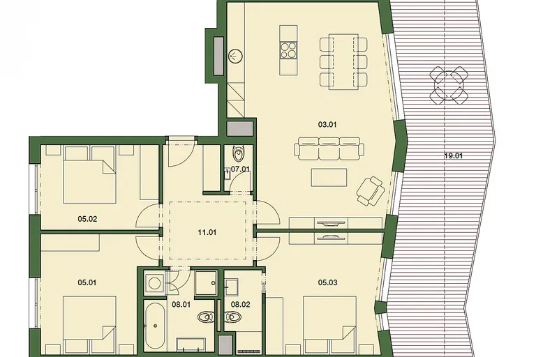 Fügnerova - Beroun | Sale, Apartment, Three-bedroom (4+kk), 142 m²
