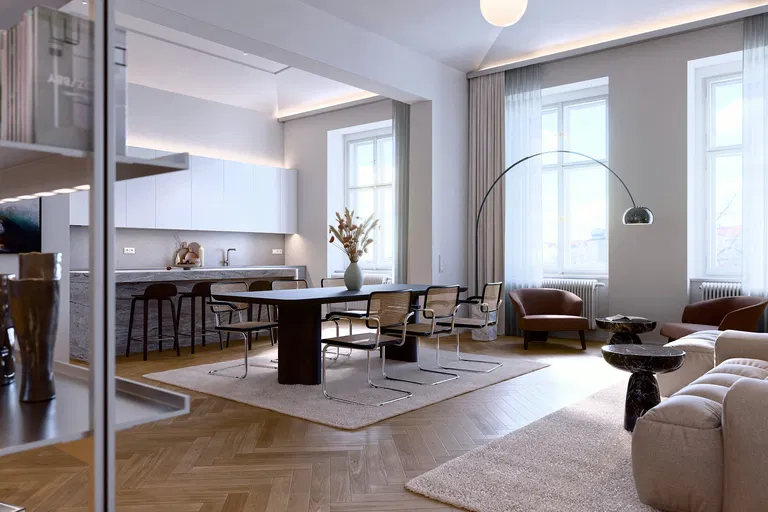 Janáčkovo nábřeží, Smíchov - Prague 5 | Rent, Apartment, Two-bedroom (3+kk), 174 m²