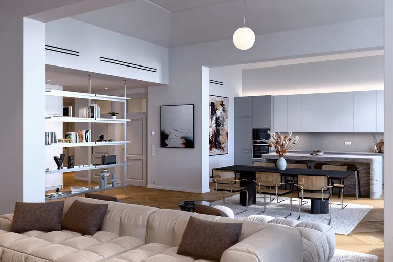 Janáčkovo nábřeží, Smíchov - Prague 5 | Rent, Apartment, Two-bedroom (3+kk), 174 m²