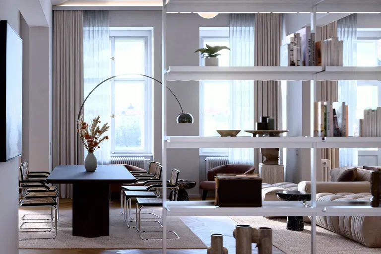 Janáčkovo nábřeží, Smíchov - Prague 5 | Rent, Apartment, Two-bedroom (3+kk), 174 m²
