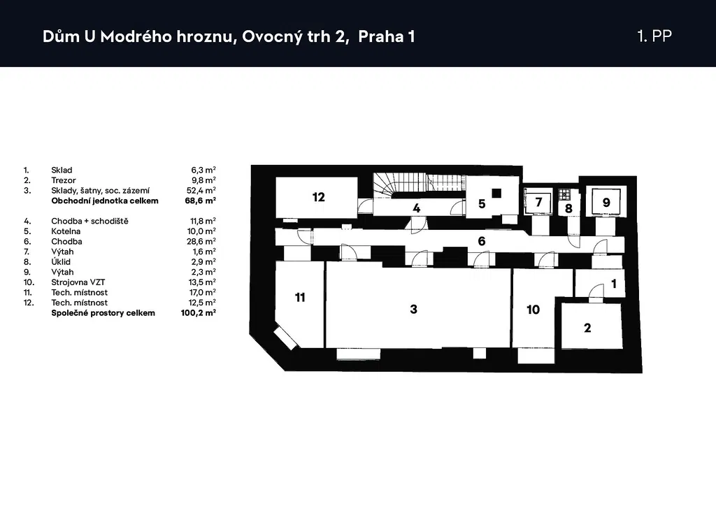 Ovocný trh, Staré Město - Praha 1 | Pronájem, Administrativní budova, 1 146 m²