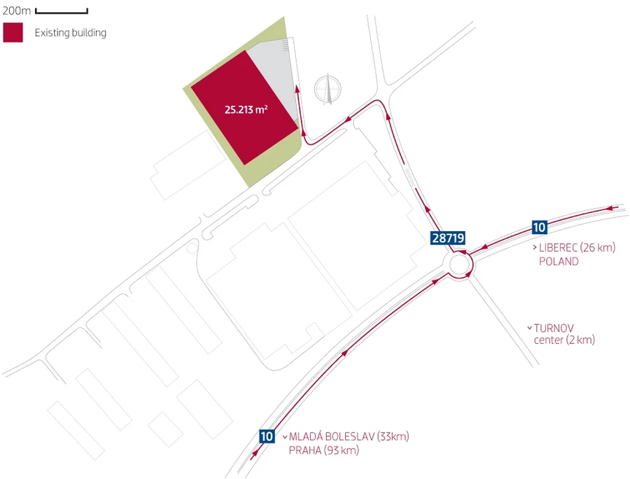 Turnov - Semily | Rent, Logistic park, 25 213 m²