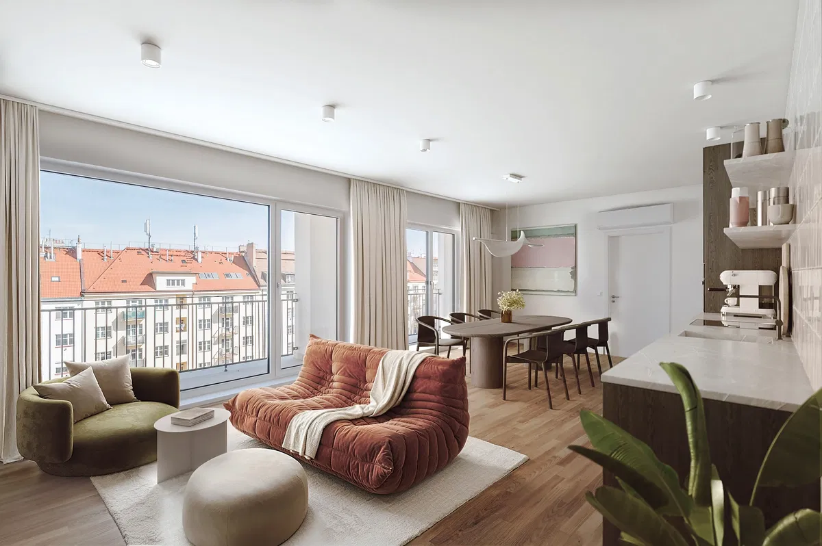 Last Three Apartments Available in Sought-After Biskupcova 27 Project in Prague 3