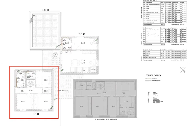 Racková, Jesenice - Praha-západ | Sale, Apartment, Three-bedroom (4+kk), 132 m²