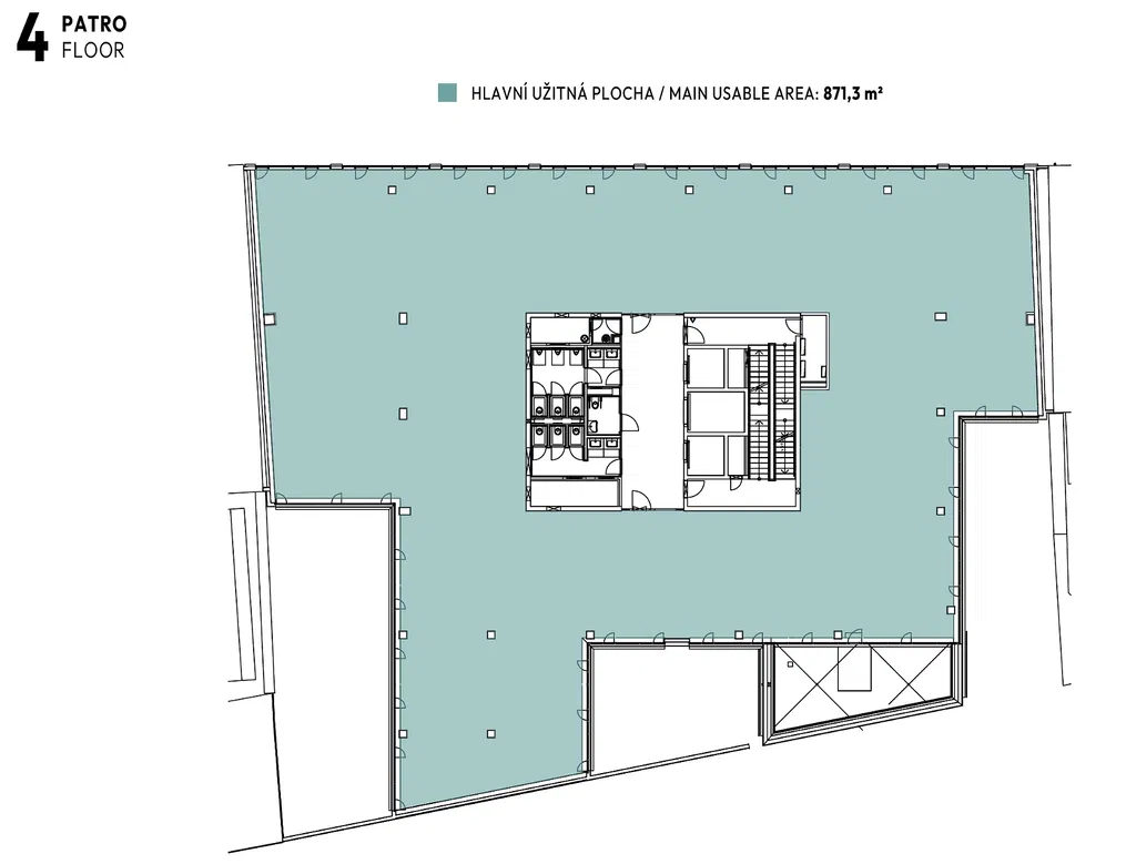 Pobřežní, Karlín - Praha 8 | Pronájem, Administrativní budova, 6 600 m²
