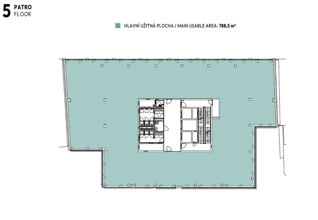 Pobřežní, Karlín - Praha 8 | Pronájem, Administrativní budova, 6 600 m²