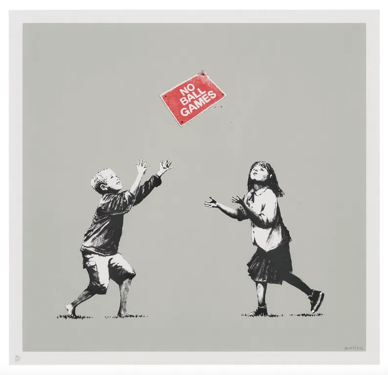 Christie's to Auction Several Paintings by Street Artist Banksy