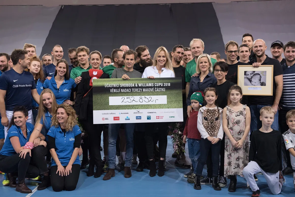 Výťažok z turnaja SVOBODA & WILLIAMS CUP 2018 vo výške 252 832 Kč podporí Nadáciu Terezy Maxovej deťom