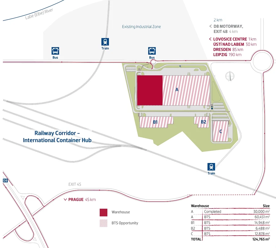 Terezínská, Lovosice - Litoměřice | Pronájem, Průmyslový areál, 21 466 m²