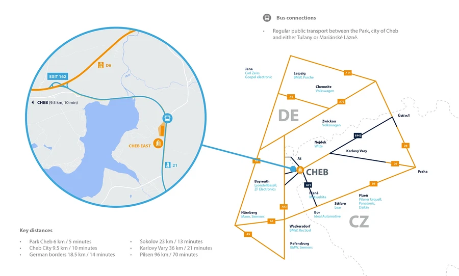 Okrouhlá - Cheb | Pronájem, Logistický park, 79 457 m²