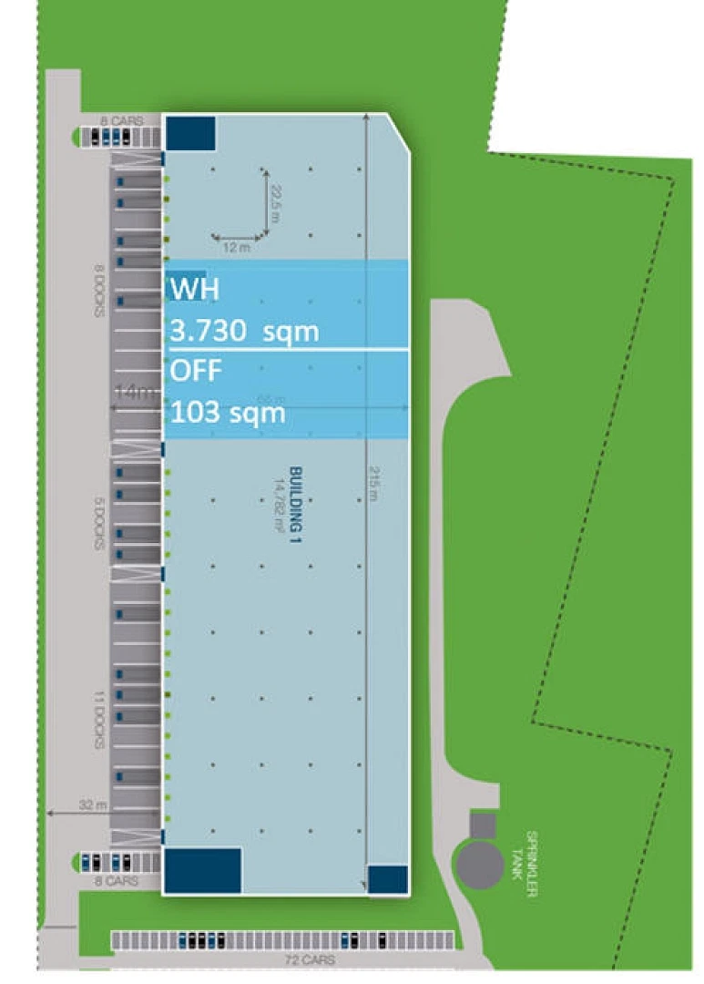 U Trati, Dobrovíz - Praha-západ | Rent, Logistic park, 5 230 m²