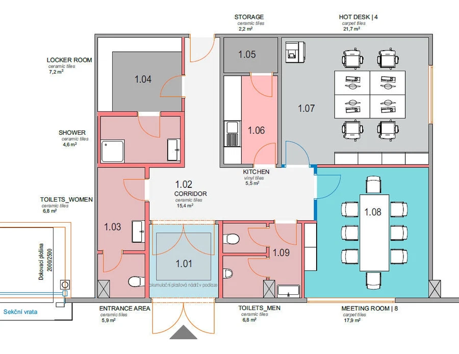 U Trati, Dobrovíz - Praha-západ | Pronájem, Logistický park, 5 230 m²