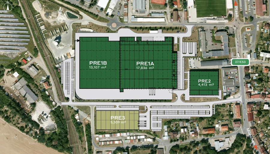 Průmyslová, Přeštice - Plzeň-jih | Rent, Industrial park, 5 309 m²