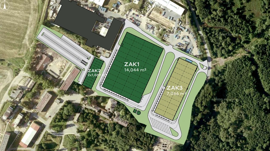 Nové Zákupy, Zákupy - Česká Lípa | Pronájem, Logistický park, 24 848 m²