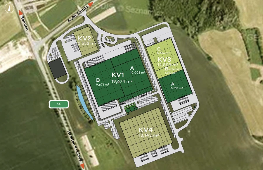 Průmyslová, Solnice - Rychnov nad Kněžnou | Pronájem, Logistický park, 23 981 m²