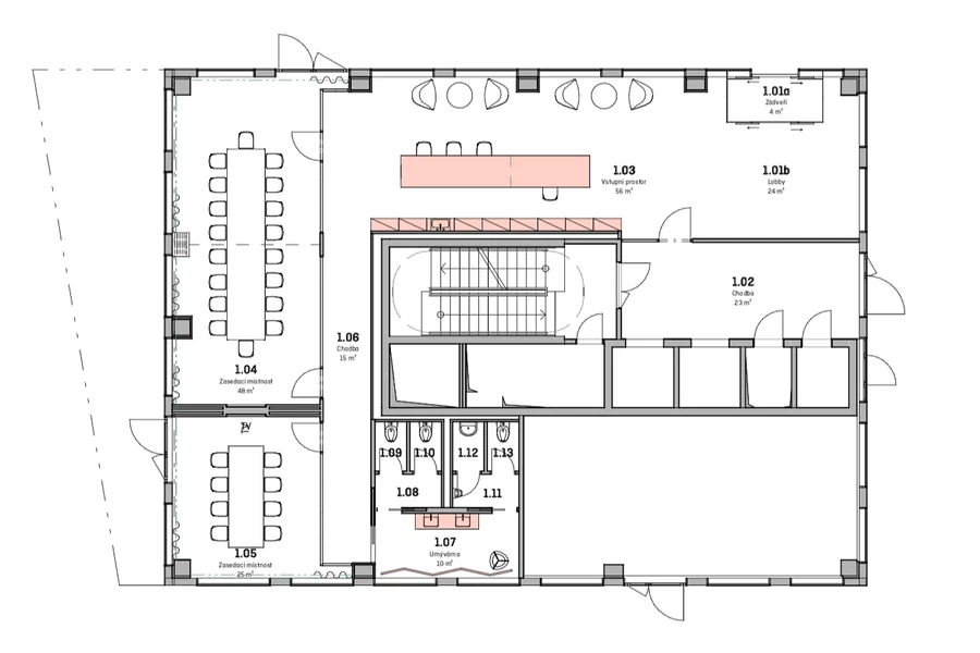 Italská, Žižkov - Prague 2 | Rent, Office building, 2 000 m²