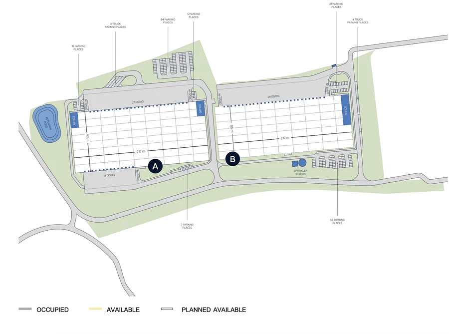 Hlubany, Podbořany - Louny | Rent, Industrial park, 38 010 m²