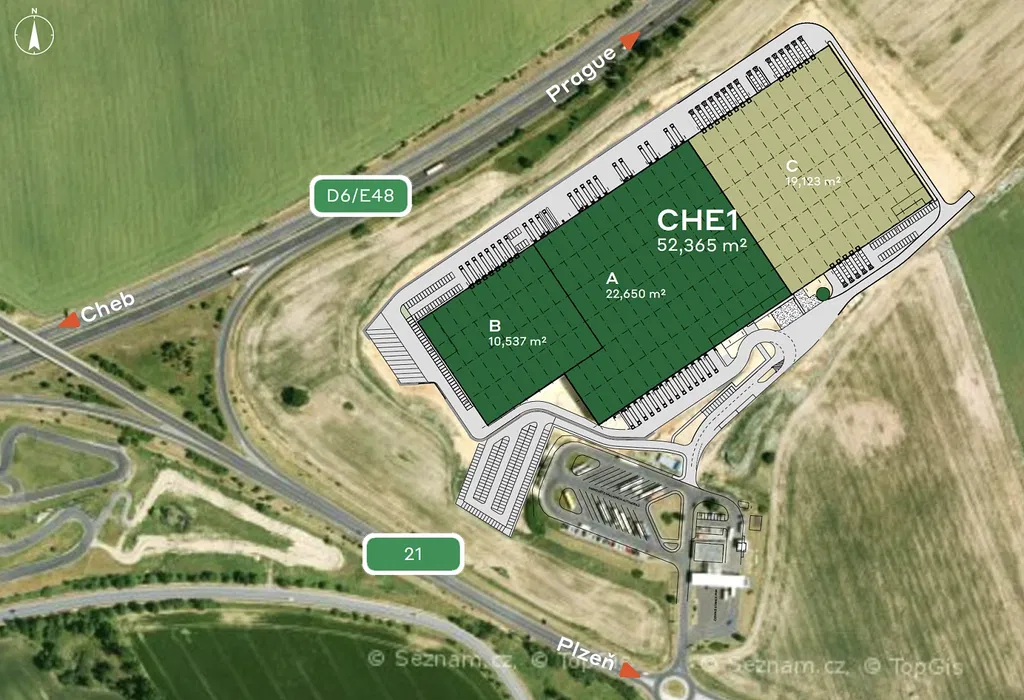 Odrava - Cheb | Rent, Industrial park, 19 127 m²