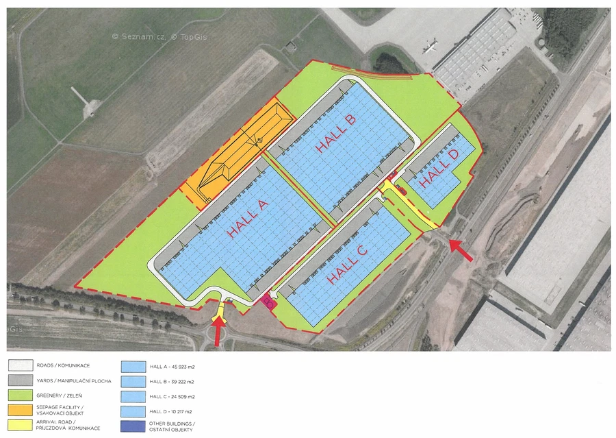 Průmyslová, Mošnov - Nový Jičín | Rent, Industrial park, 205 298 m²