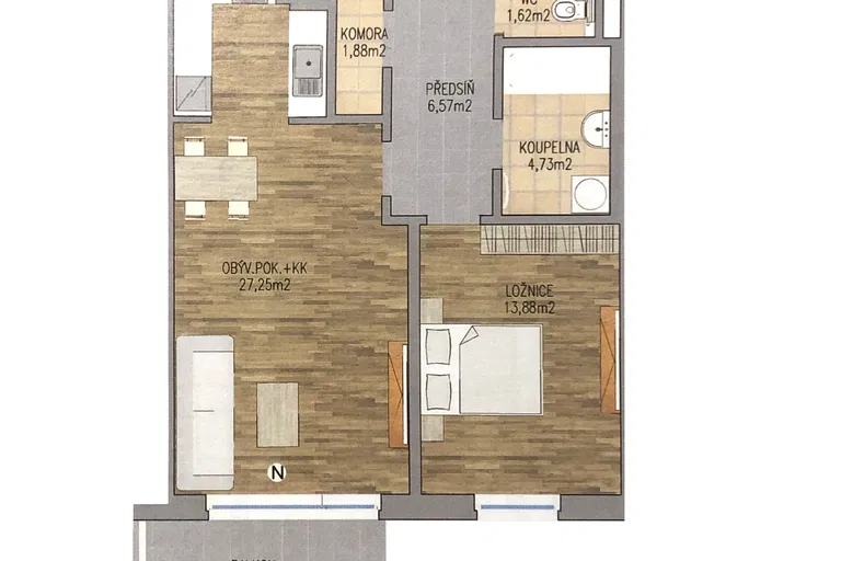 Soukalova, Modřany - Praha 4 | Predaj, Byt, 2-izbový, 62 m²