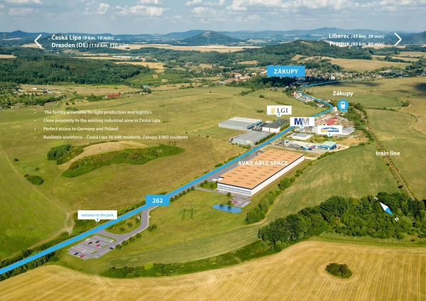 Nádražní, Zákupy - Česká Lípa | Pronájem, Skladový prostor, 15 630 m²