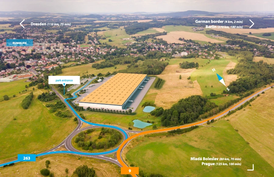 Pražská, Rumburk - Děčín | Rent, Industrial park, 40 900 m²