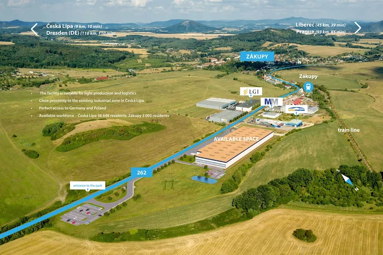 Nádražní, Zákupy - Česká Lípa | Rent, Industrial park, 15 630 m²