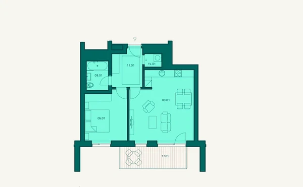 Fügnerova - Beroun | Sale, Apartment, One-bedroom (2+kk), 59 m²