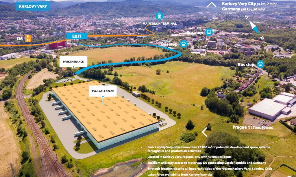 Mostecká, Otovice - Karlovy Vary | Rent, Industrial park, 23 500 m²