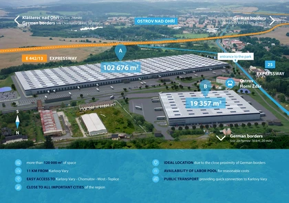 Ostrov - Karlovy Vary | Rent, Industrial park, 102 700 m²