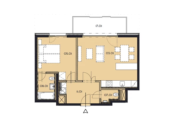 Libeňský ostrov, Libeň - Praha 8 | Prodej, Byt, 2+kk, 68 m²