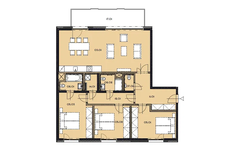 Libeňský ostrov, Libeň - Praha 8 | Prodej, Byt, 4+kk, 146 m²