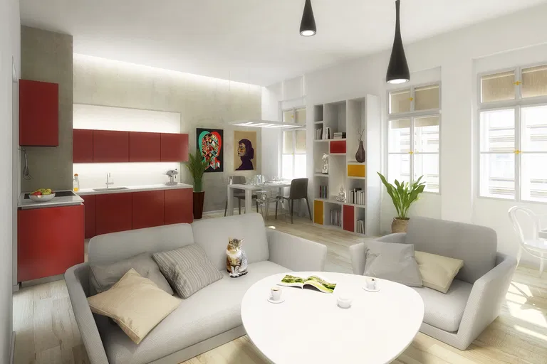 Štítného, Žižkov - Prague 3 | Sale, Apartment, One-bedroom (2+kk), 63 m²