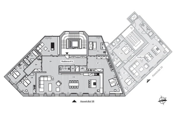 Naskové, Košíře - Praha 5 | Pronájem, Byt, 2+kk, 53 m²