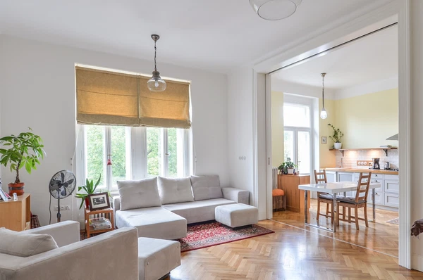 Nad Královskou oborou, Bubeneč - Prague 7 | Rent, Apartment, One-bedroom (2+1), 98 m²