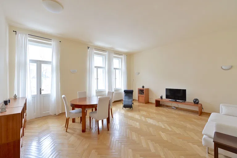 Polská, Vinohrady - Prague 2 | Rent, Apartment, Two-bedroom (3+1), 109 m²