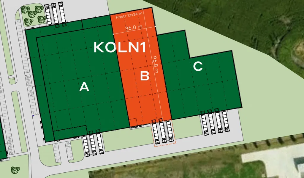 Ovčáry - Kolín | Rent, Industrial park, 53 673 m²