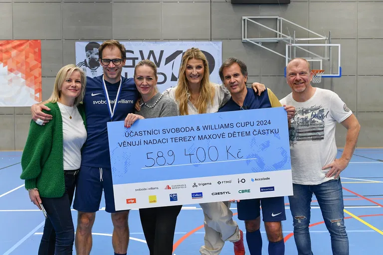 Výťažok z turnaja SVOBODA & WILLIAMS CUP 2024 vo výške 589 400 Kč opäť podporí Nadáciu Terezy Maxovej deťom