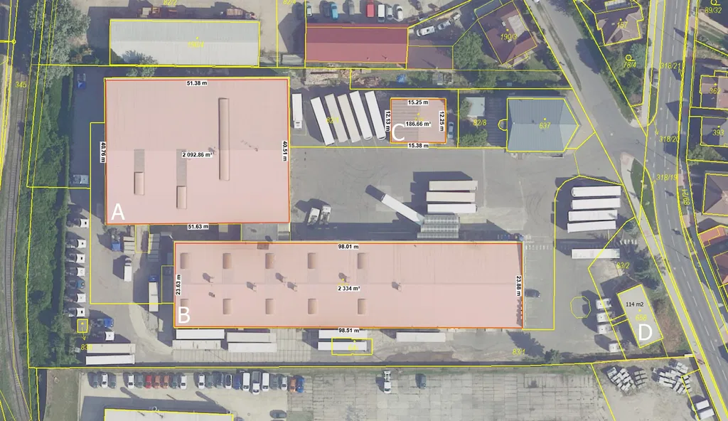 Mírová, Lysá nad Labem - Nymburk | Rent, Industrial park, 2 373 m²