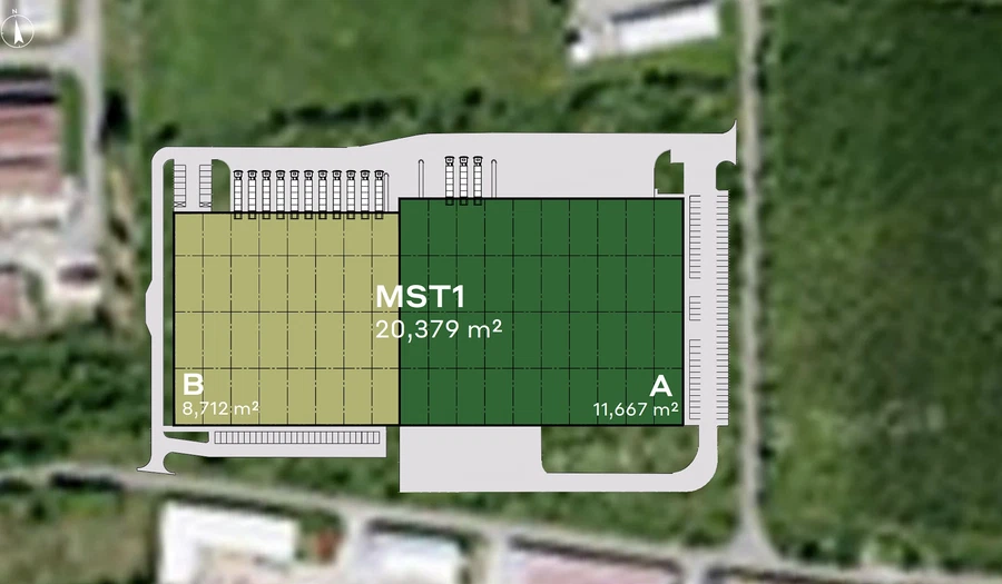 Skyřická, Most - Most | Pronájem, Průmyslový areál, 8 712 m²