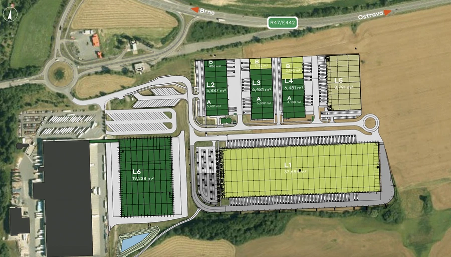 Hranická, Lipník nad Bečvou - Přerov | Pronájem, Logistický park, 49 787 m²