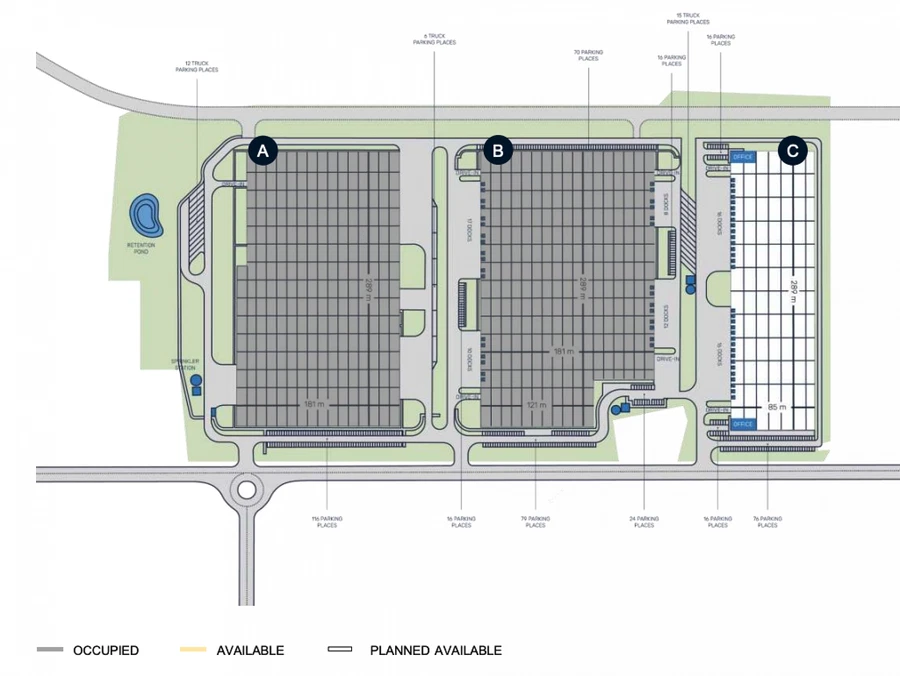 Ke Karlovu, Plzeň - Plzeň-město | Rent, Industrial park, 24 415 m²